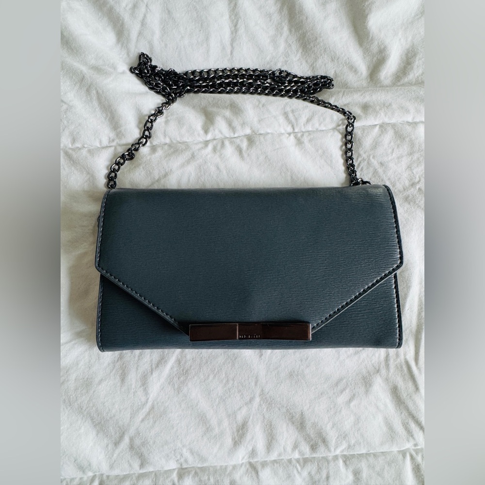 Elegant Ted Baker London slate gray shoulder bag